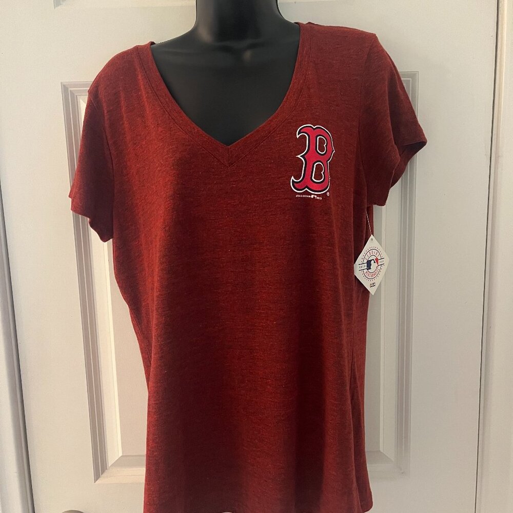 Boston Red Sox - Women's V-Neck T-Shirt - Large
